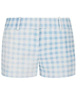 Ermanno Scervino Gingham-Check Shorts - Blue