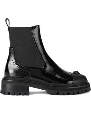 Kurt Geiger Leather Sloane Chelsea Boots - Black