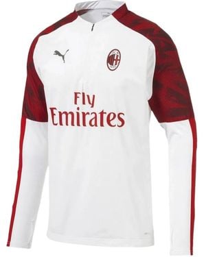 PUMA Ac Milan Logo-Print T-Shirt - White
