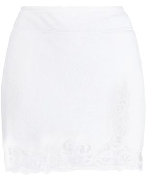 Alexander Wang Corded-Lace High-Waist Skirt - White
