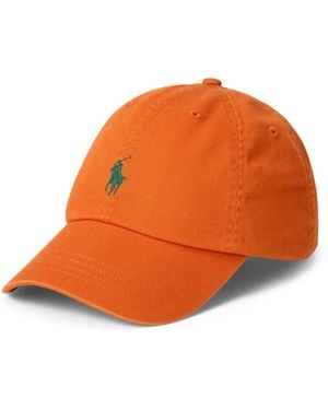 Polo Ralph Lauren Casquette À Broderie Pony - Orange