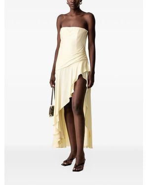 Bardot Vestido Midi Lorenza Palabra De Honor Con Volantes - Neutro