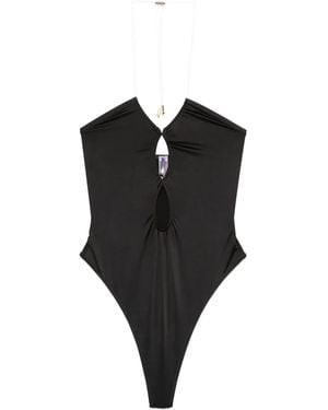 Maison Close Glow Thong Swimsuit - Black