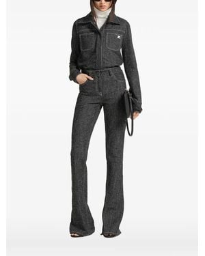 Courreges Denim Tweed Shirt Jacket - Black