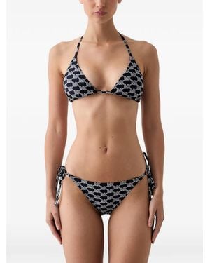MICHAEL Michael Kors Logo-Print Bikini - Black