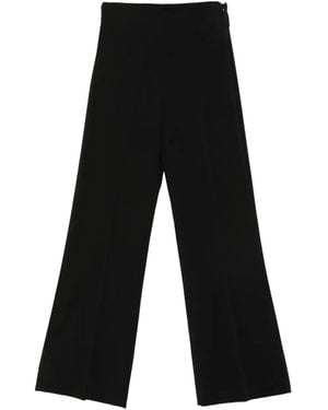 Patrizia Pepe Pantalones con placa del logo - Negro