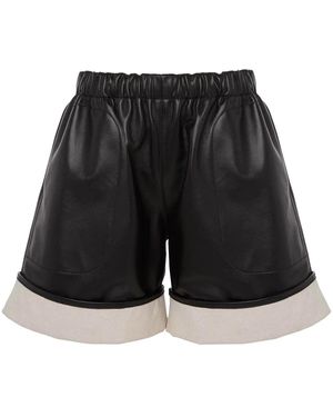 JW Anderson Shorts Con Orlo A Contrasto - Nero