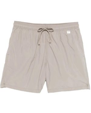 MC2 Saint Barth Lighting Logo-Patch Swim Shorts - White