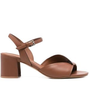 Roberto Del Carlo Leren Sandalen - Bruin