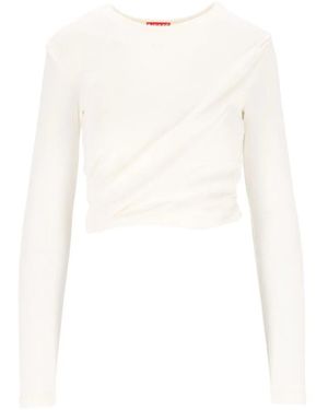 DIESEL Rucked-Up Long-Sleeve T-Shirt - White