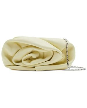 Burberry Leather Rose Clutch - Metallic