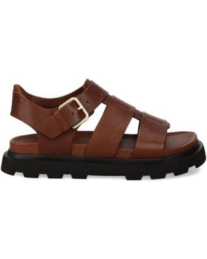 UGG バックルディテール ストラップサンダル - ブラウン