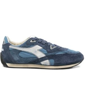 Diadora Panelled Low-Top Trainers - Blue