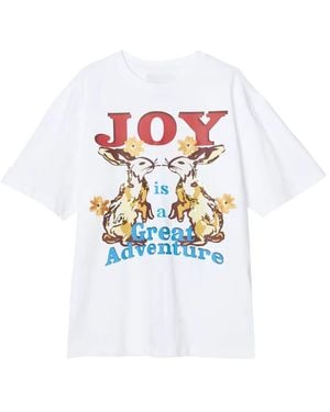 3.1 Phillip Lim Embroidered-Florals Graphic T-Shirt - White