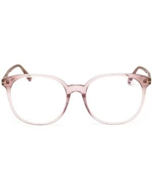Tom Ford Round-Frame Glasses - Natural