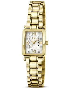 Guess Montre Gc Mm À Monture Rectangulaire - Métallisé