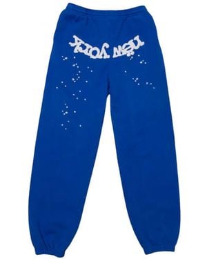 Sp5der Og Web V2 Knicks Away Track Pants - Blue