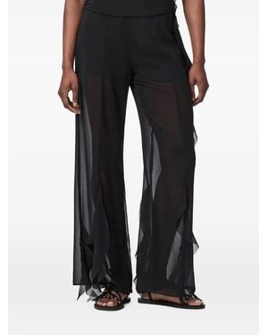 AllSaints Minna Flared Trousers - Black