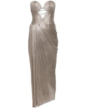 Maria Lucia Hohan Robe Longue À Découpes Et Lacets - Multicolour