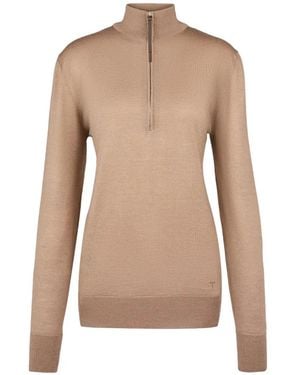 Tod's Half Zip Pullover - Natural