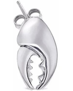 True Rocks Pendiente Con Motivo De Pinza - Blanco