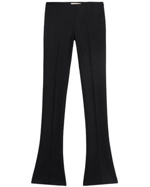 Blumarine Flared-Hem Trousers - Black