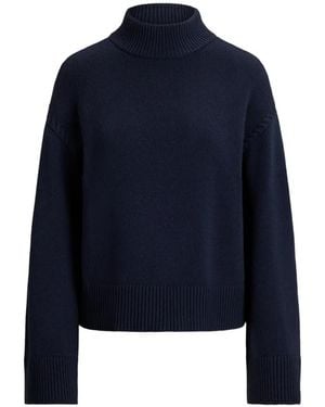 Ralph Lauren Mock-Neck Sweater - Blue