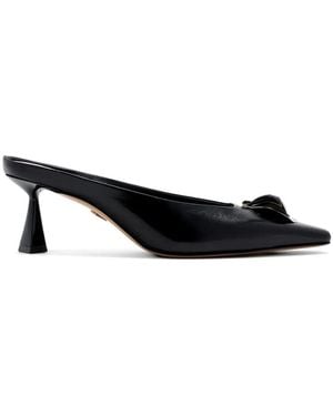 Titi Adesa Ego Flower-Detail Mules - Black
