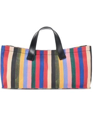 STAUD Port Artist Stripe Tote Bag - Wit