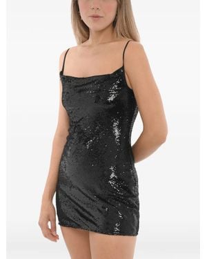 AllSaints Sequin-Embellished Sleeveless Mini Dress - Black