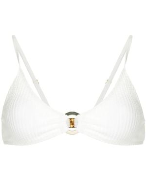 Duskii Long Island Bikini Top - White