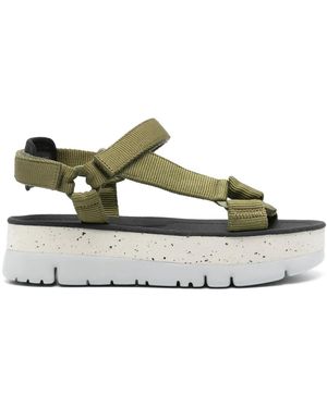 Camper Oruga Up 42mm タッチストラップ サンダル - グリーン