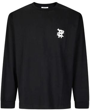Maison Kitsuné Oversized Long-Sleeved T-Shirt - Black
