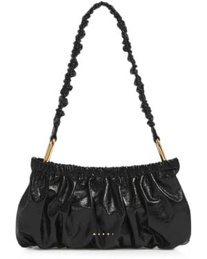 Marni Pochette Froncée À Effet Froissé - Noir