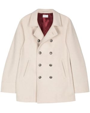 Brunello Cucinelli Double-Breasted Cashmere Jacket - Natural