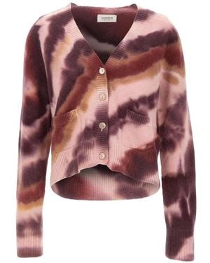 Laneus Patterned Cardigan - Red
