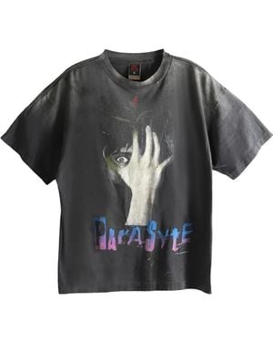 SAINT Mxxxxxx Graphic Print T-shirt - ブラック
