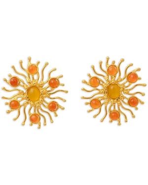 Sylvia Toledano Sunshine Carnelian-Embellished Earrings - Metallic