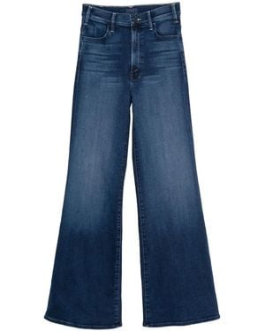 Mother The Hustler Roller Jeans Mit Weitem Bein - Blau