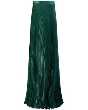 L'idée Falda larga plisada - Verde