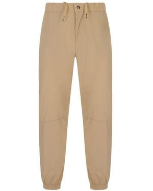 KIRED Drawstring Elasticated-Cuff Track Pants - Natural