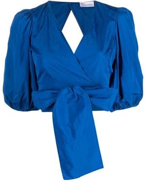 RED Valentino Cropped Top - Blauw