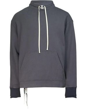 Diomene Drawstring Pocket Sweatshirt - Blue