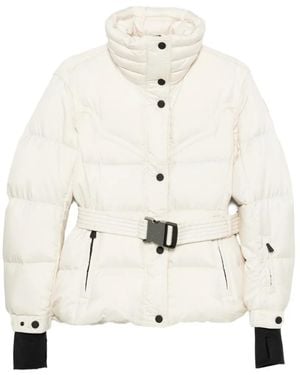 Moncler Karshi Belted Down Jacket - White
