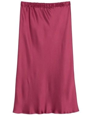 Antonelli Elasticated Midi Skirt - Purple