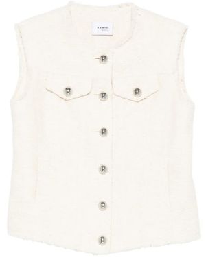 Akris Punto Buttoned Patch-Pocket Waistcoat - White