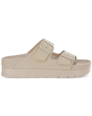 Birkenstock Arizona Flex Platform Sandals - White