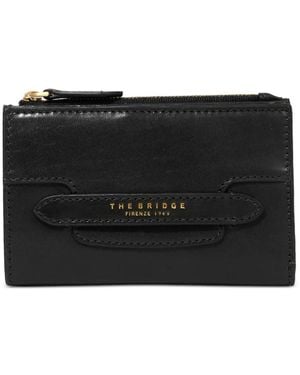 The Bridge Logo-Print Leather Wallet - Black