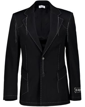 Off-White c/o Virgil Abloh Stitch Single-Breasted Blazer - Black