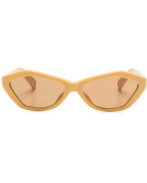 Linda Farrow X Jacquemus ジオメトリックフレーム サングラス - ナチュラル